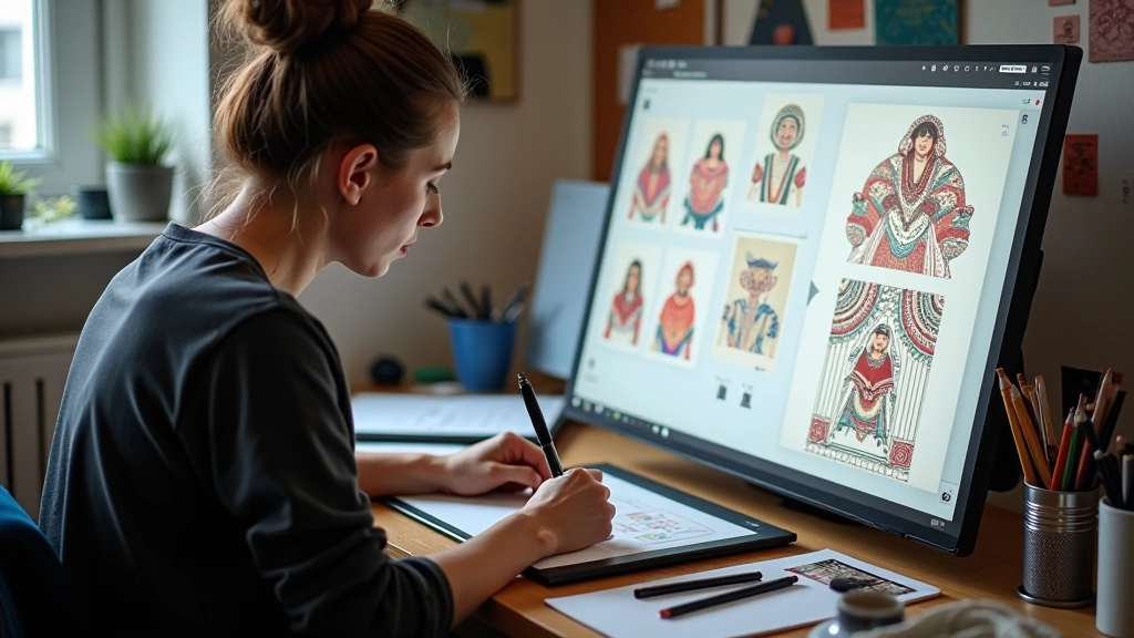 İllüstratör metin-görsel yapay zeka ile karakter tasarımı yapıyor