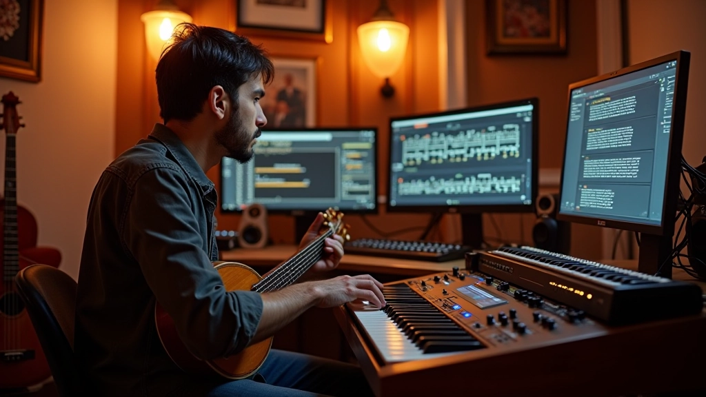 Müzisyen makam teorisi ve AI müzik üretim aracı ile çalışıyor